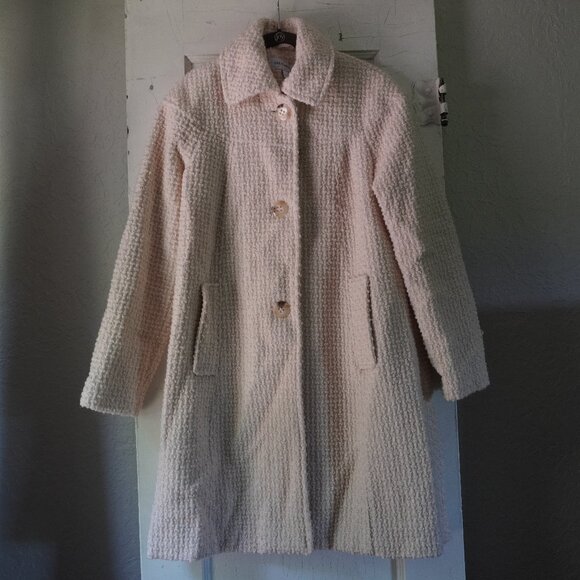Liz Claibourne Textured Midi Coat Size Small - Picture 1 of 11